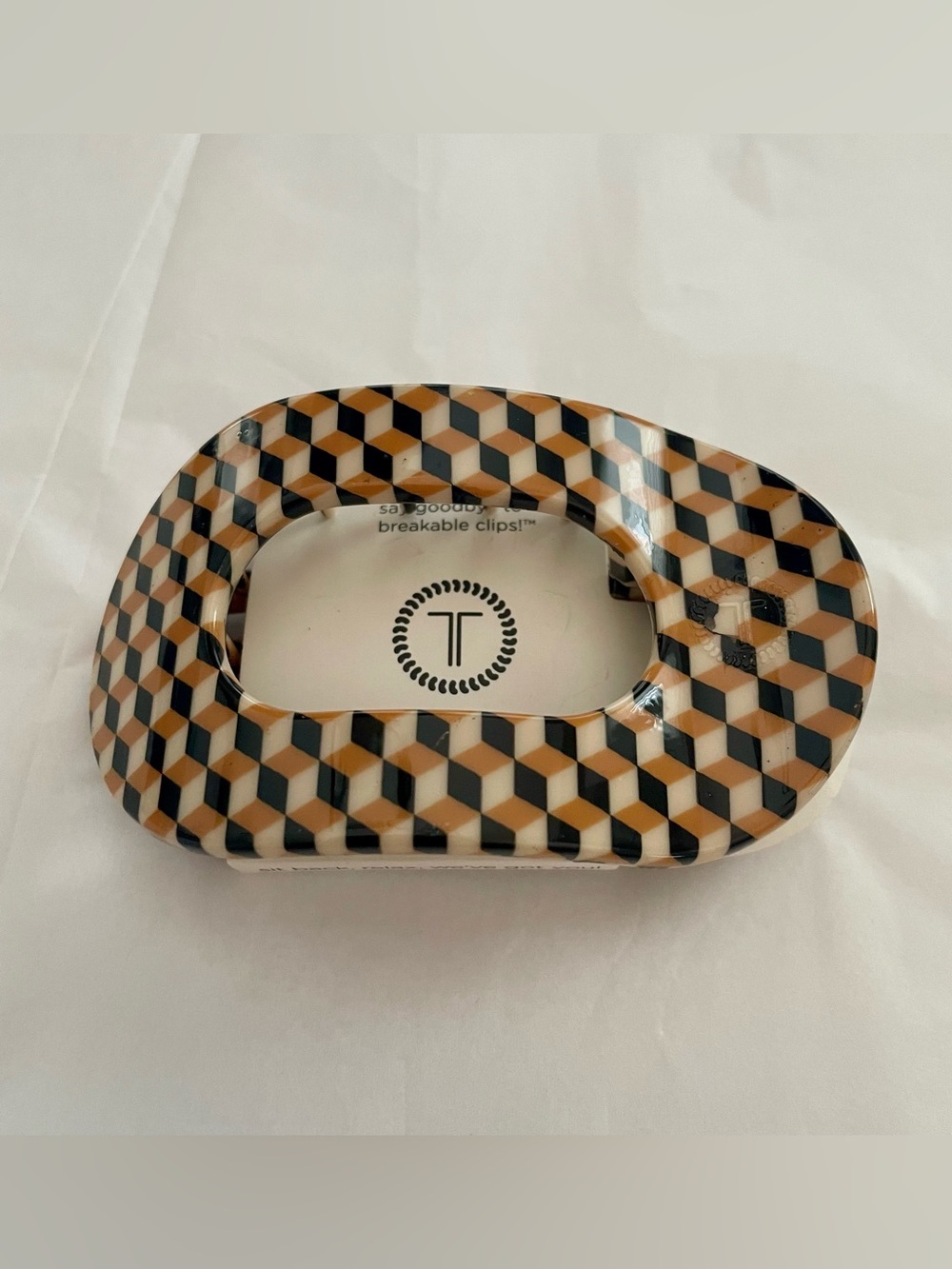 Teleties Round Flat Small Hair Clip  Gone Glamping BRAND NEW